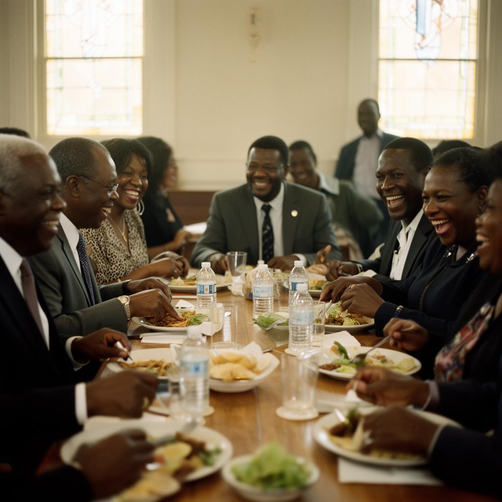 Fellowship around a table
